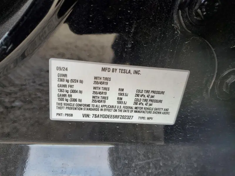 2024 TESLA MODEL Y   
