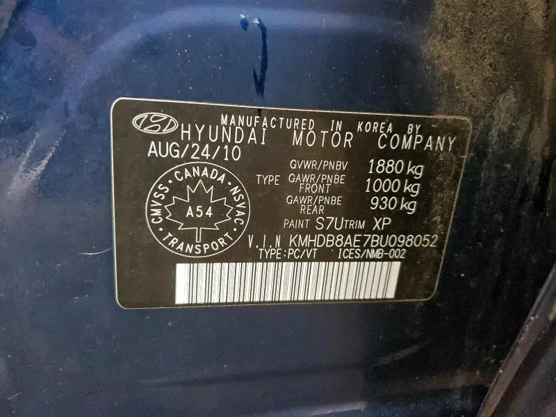 2011 HYUNDAI ELANTRA TOURING GLS  