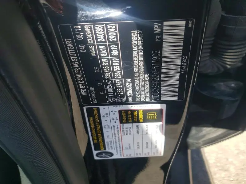 2019 MERCEDES-BENZ GLC 300 4MATIC  