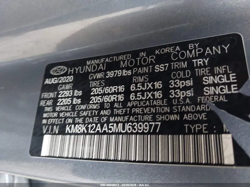2021 HYUNDAI KONA SE