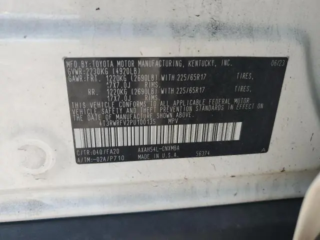 2023 TOYOTA RAV4 XLE  