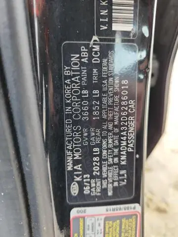 2013 KIA RIO LX  