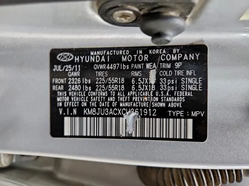 2012 HYUNDAI TUCSON GLS  