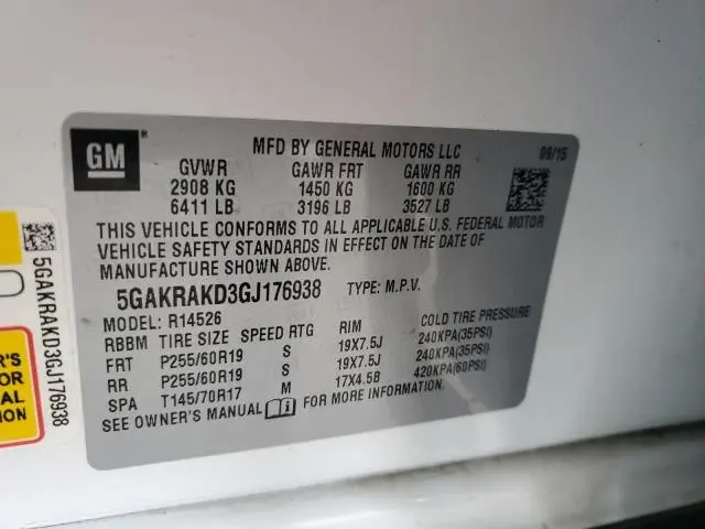 2016 BUICK ENCLAVE