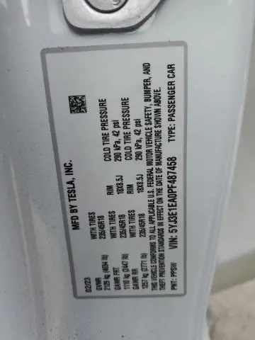 2023 TESLA MODEL 3 