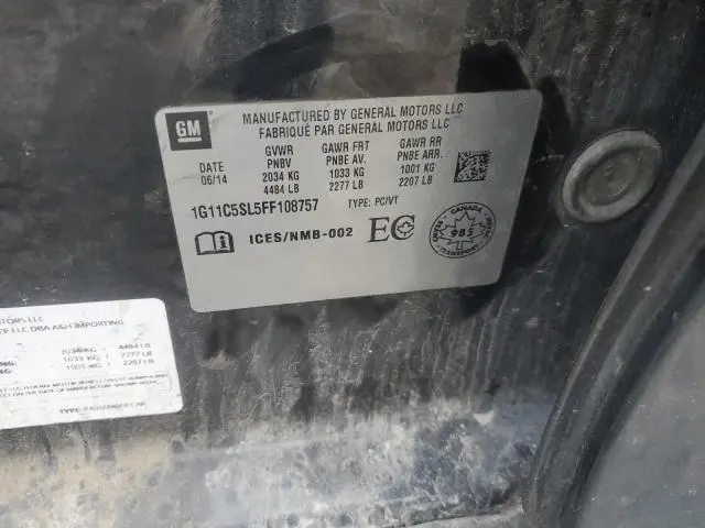 2015 CHEVROLET MALIBU 1LT  