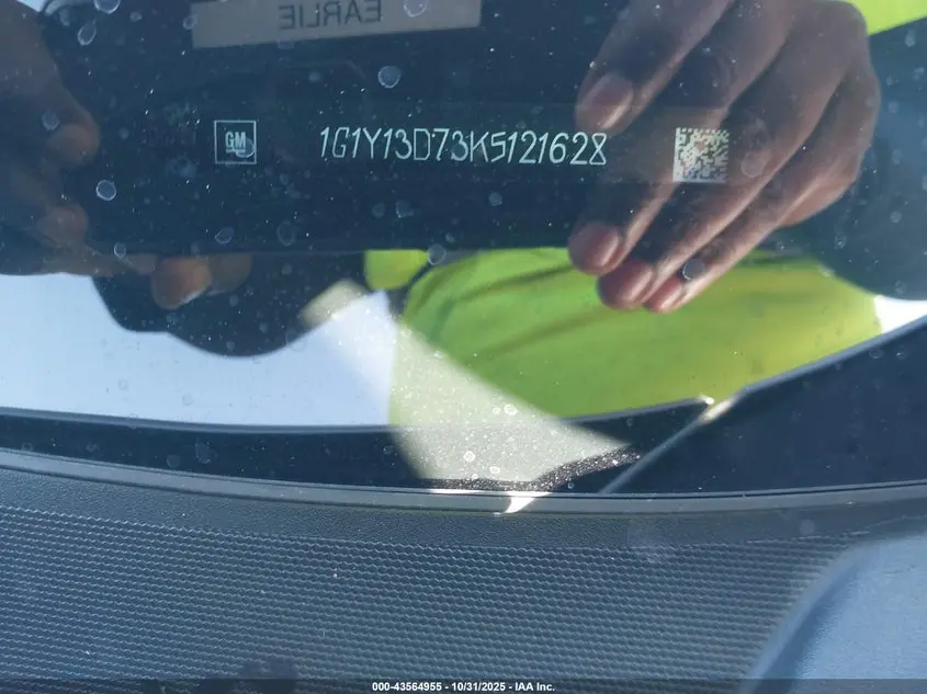 2019 CHEVROLET CORVETTE GRAND SPORT