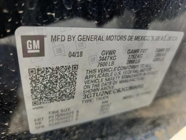 2018 GMC SIERRA K1500 SLT  