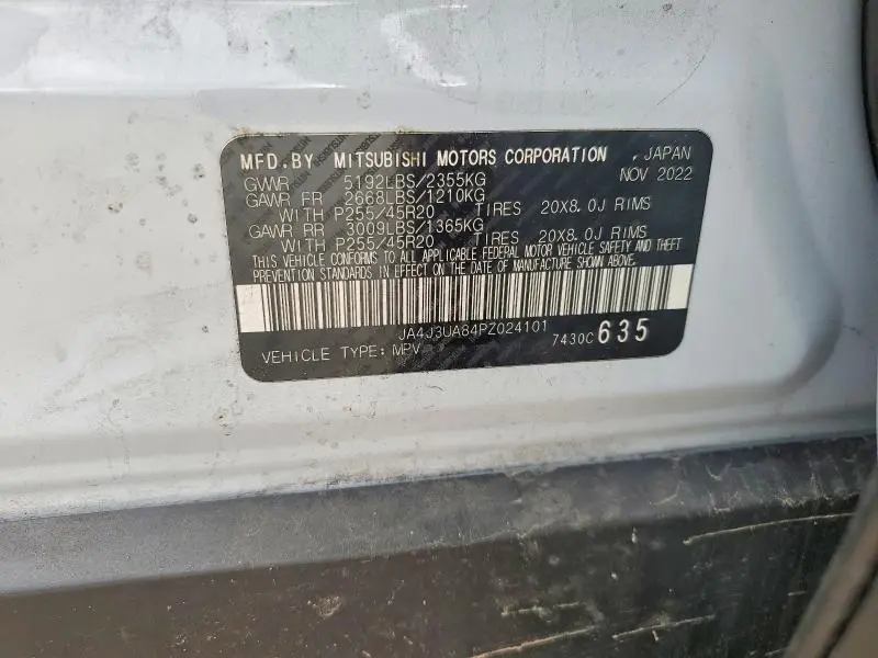 2023 MITSUBISHI OUTLANDER SE/SE BLACK EDITION/SE TECHNOLOGY/SE SPECIAL EDITION  