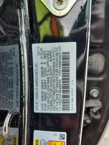 2019 HONDA ACCORD LX  