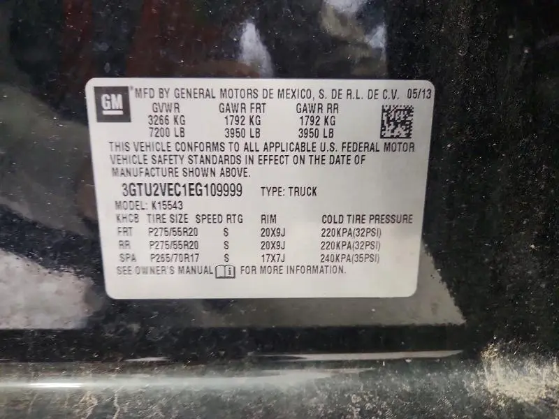 2014 GMC SIERRA K1500 SLT  