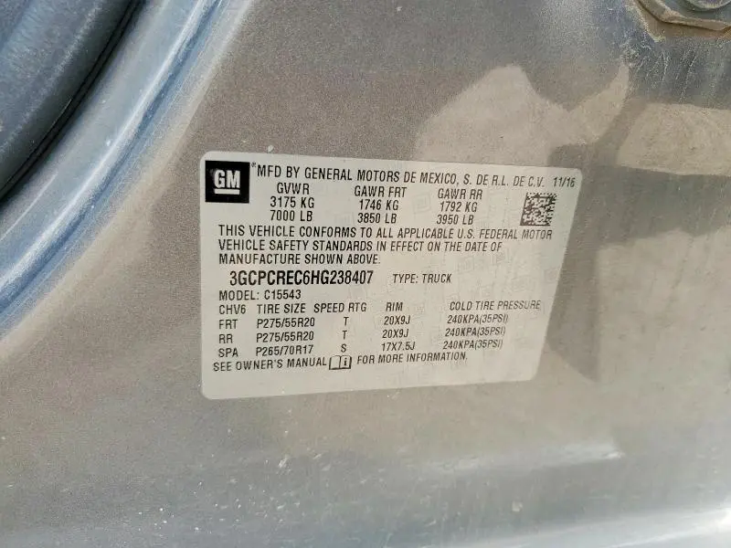 2017 CHEVROLET SILVERADO C1500 LT  