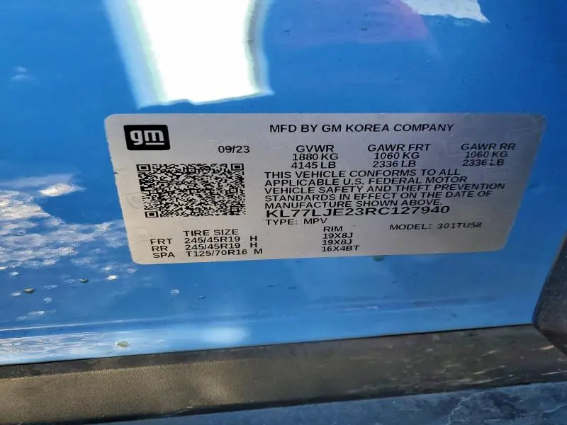 2024 CHEVROLET TRAX 2RS  