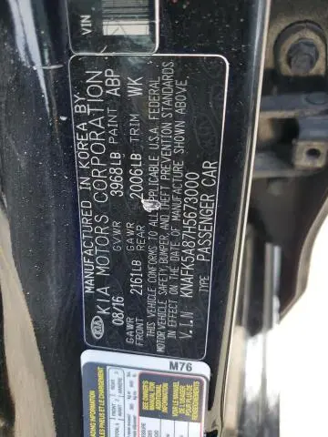 2017 KIA FORTE LX  