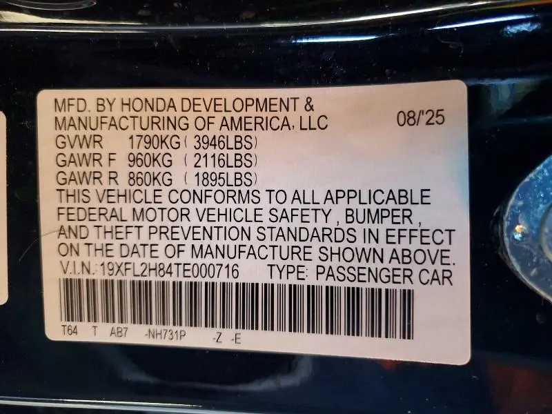 2026 HONDA CIVIC SPORT  