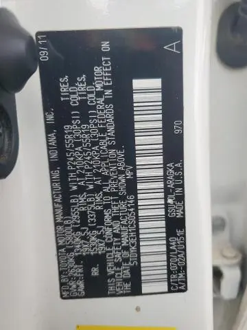 2012 TOYOTA HIGHLANDER LIMITED  