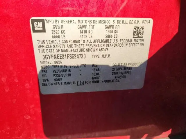 2015 CADILLAC SRX LUXURY COLLECTION  