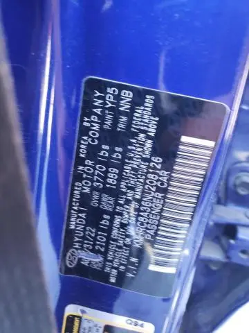 2022 HYUNDAI VENUE SEL  