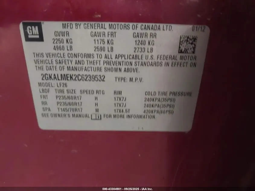 2012 GMC TERRAIN SLE-1