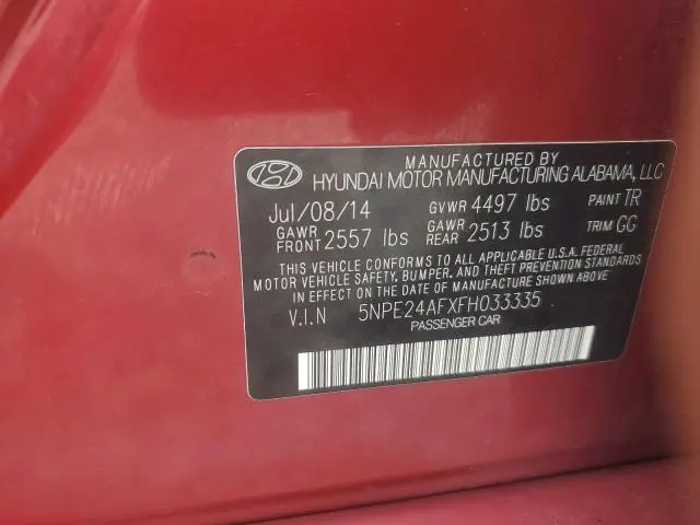 2015 HYUNDAI SONATA SE  