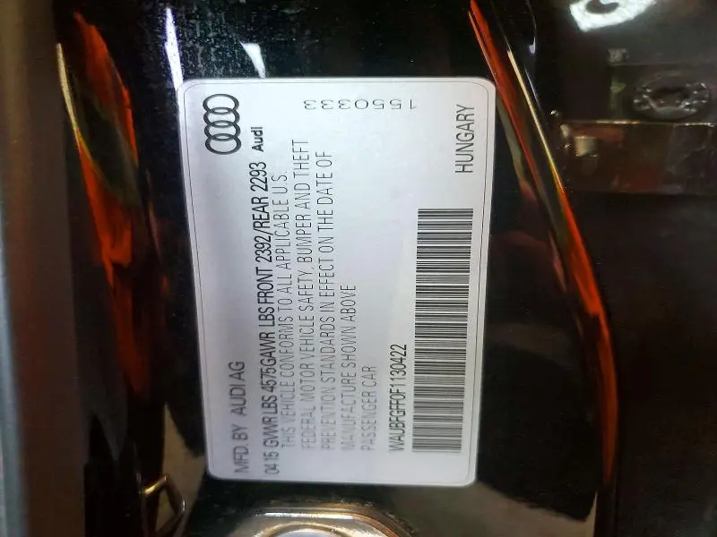 2015 AUDI A3 PREMIUM  