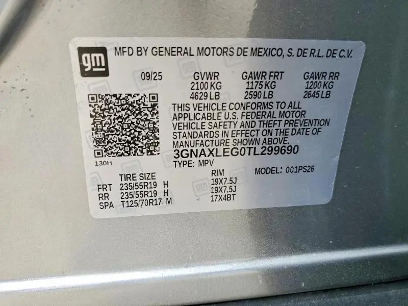 2026 CHEVROLET EQUINOX RS  
