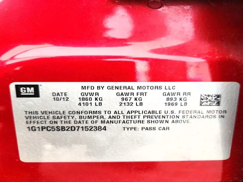 2013 CHEVROLET CRUZE LT  