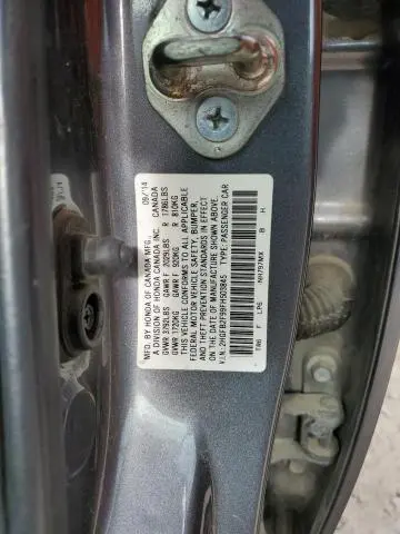 2015 HONDA CIVIC EXL  