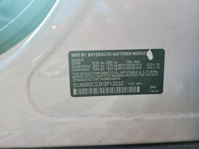 2015 BMW X5 XDRIVE35I  