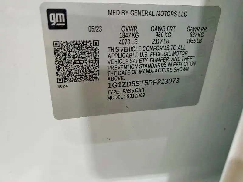 2023 CHEVROLET MALIBU LT  