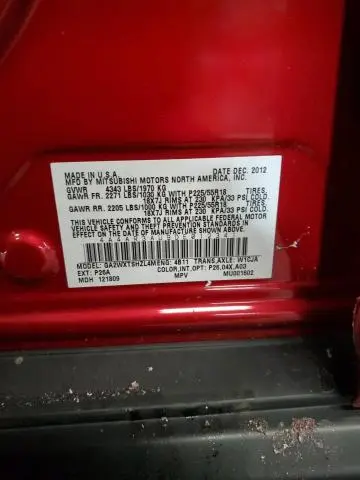 2013 MITSUBISHI OUTLANDER SPORT ES  