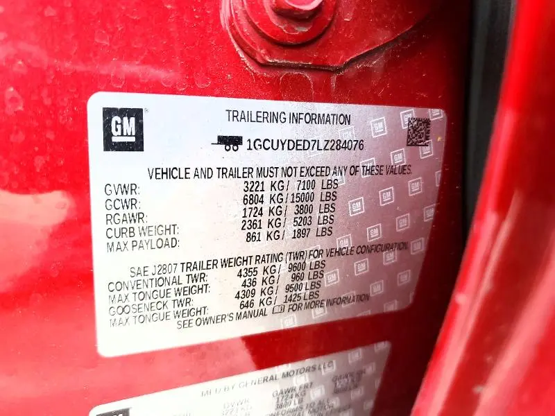 2020 CHEVROLET SILVERADO K1500 LT  