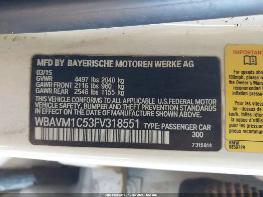 2015 BMW X1 SDRIVE28I