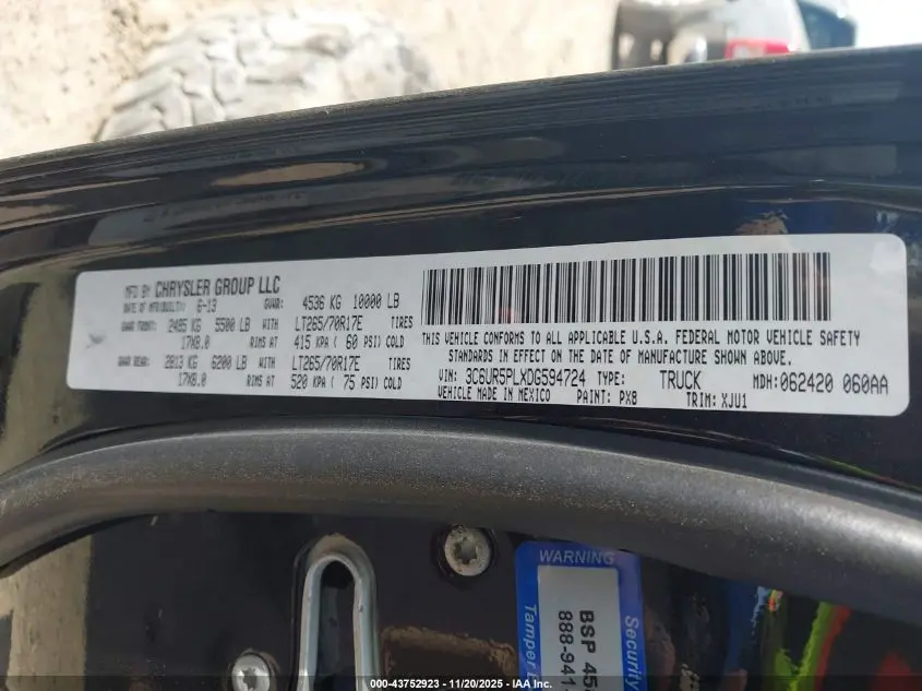 2013 RAM 2500 LARAMIE LONGHORN