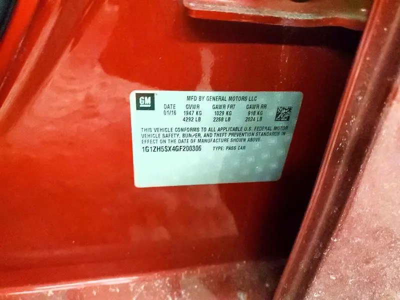 2016 CHEVROLET MALIBU PREMIER  