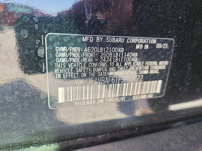 2023 SUBARU WRX PREMIUM  