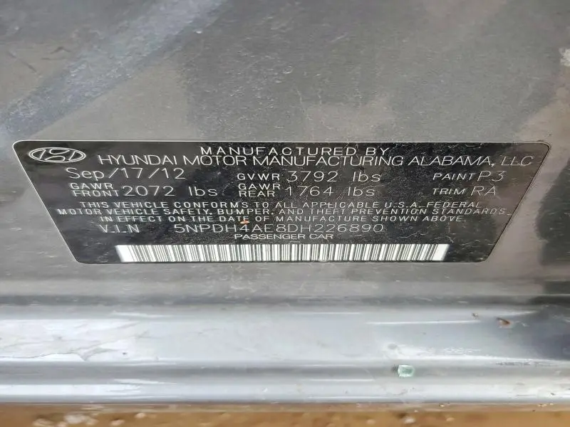 2013 HYUNDAI ELANTRA GLS  