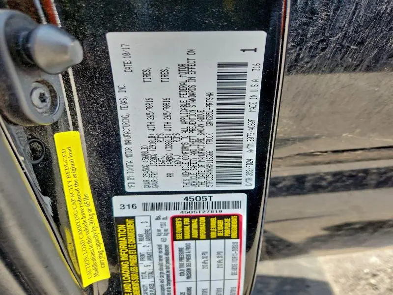 2017 TOYOTA TACOMA DOUBLE CAB  