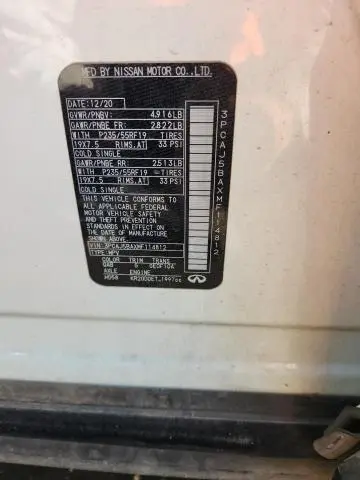 2021 INFINITI QX50 LUXE  