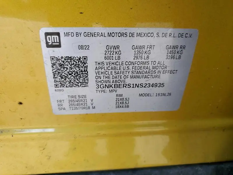 2022 CHEVROLET BLAZER RS  