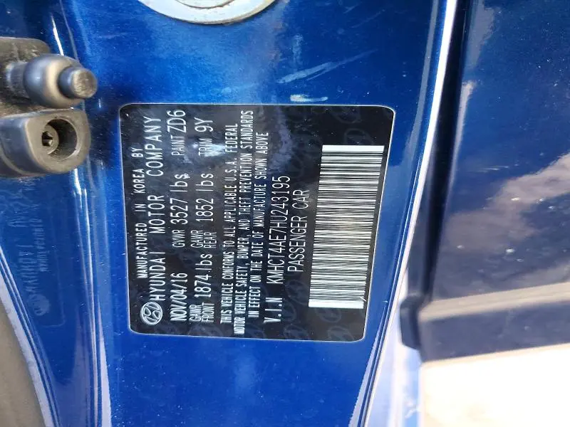 2017 HYUNDAI ACCENT SE  