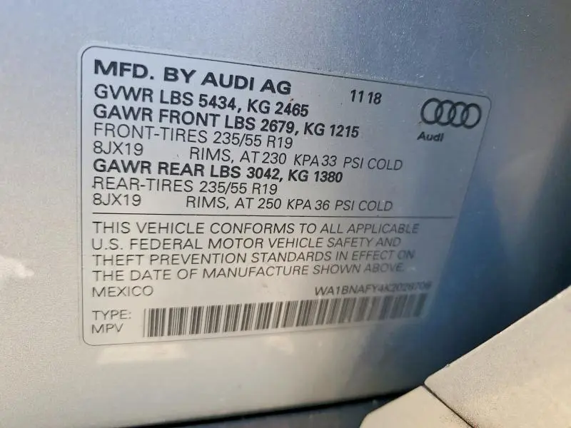 2019 AUDI Q5 PREMIUM PLUS  