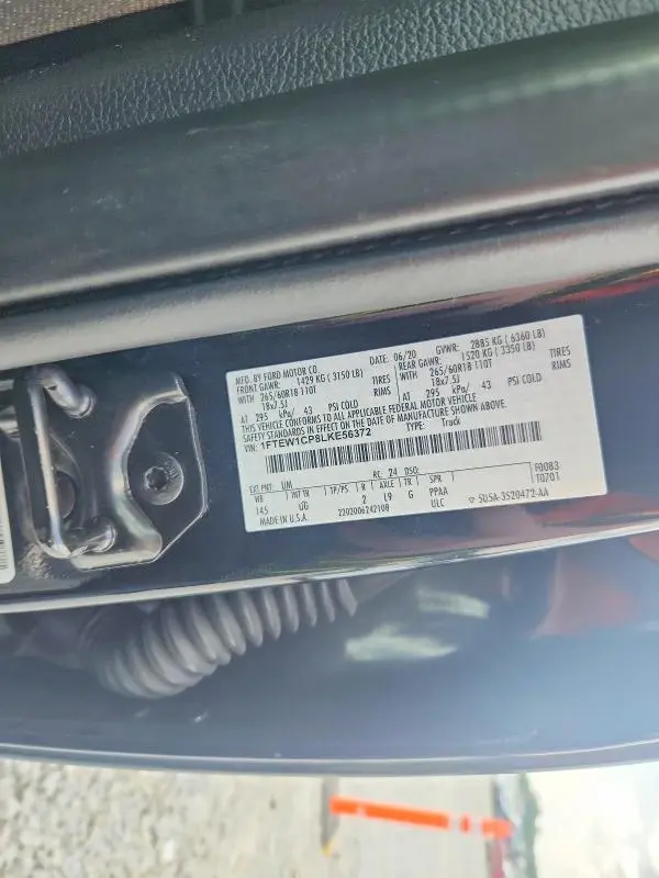 2020 FORD F150 SUPERCREW  
