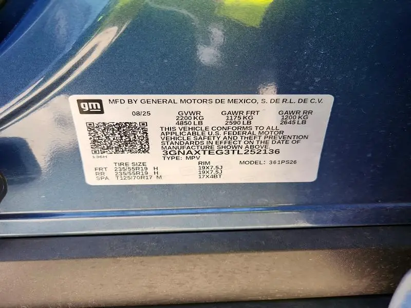 2026 CHEVROLET EQUINOX RS  