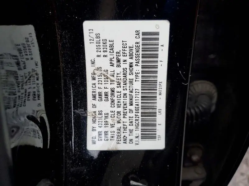 2014 HONDA ACCORD EXL  