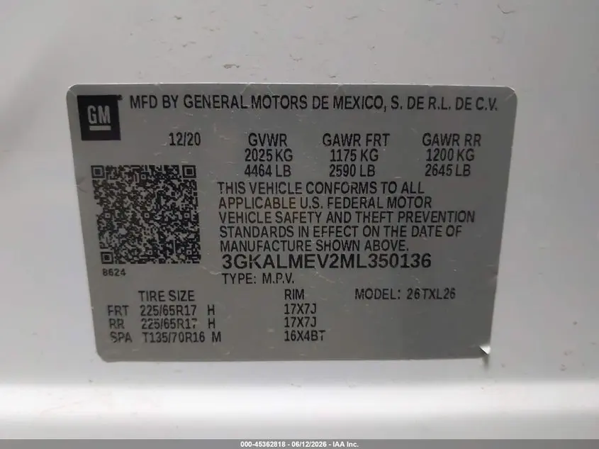 2021 GMC TERRAIN FWD SLE