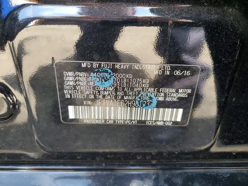 2017 SUBARU WRX PREMIUM  