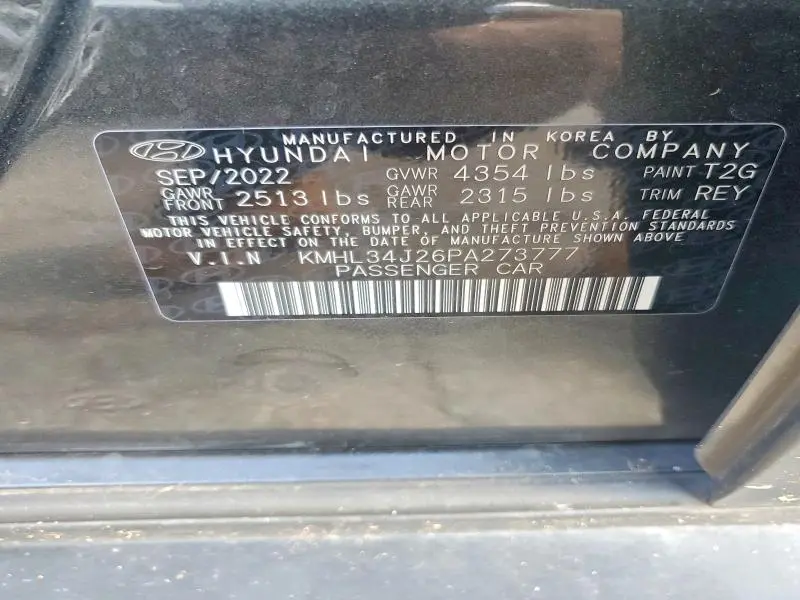2023 HYUNDAI SONATA LIMITED  