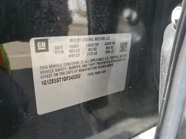 2016 CHEVROLET MALIBU LT  