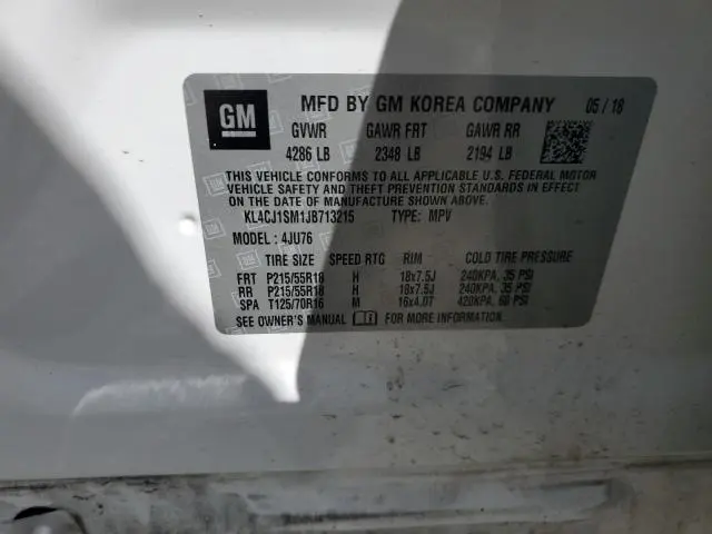 2018 BUICK ENCORE SPORT TOURING  